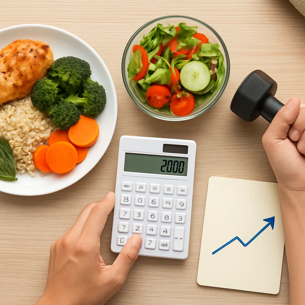 Calorie calculator for fat loss on a KnowMeal Guide nutrition website