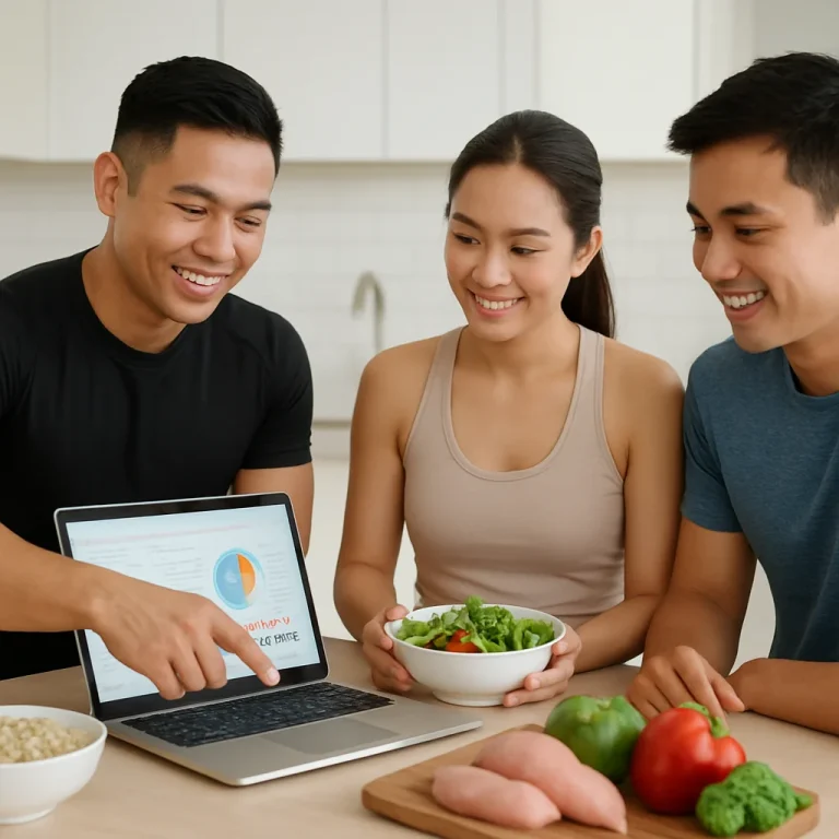 KnowMeal nutrition software dashboard for personal trainers with meal planning and macro tracking