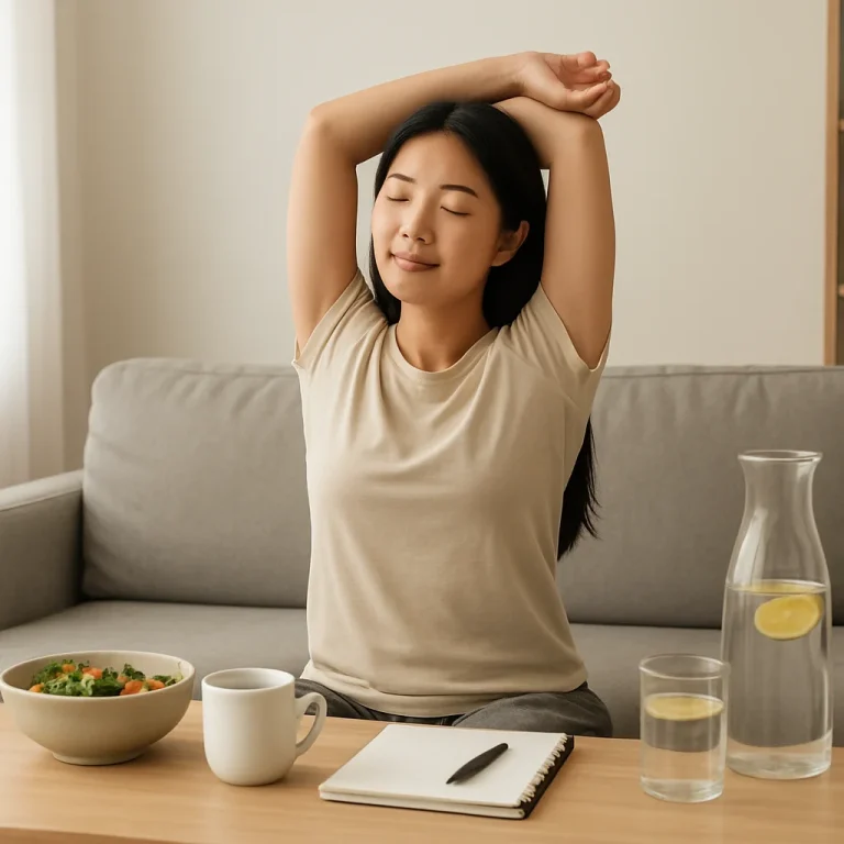 Sunday evening routine checklist for planning meals and prepping for Monday